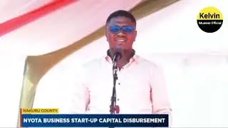 Fikirini Jacobs address at the NYOTA business start-up capital disbursement in Nakuru 