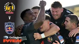 HIGHLIGHTS & REACTION: Exeter Chiefs v Newcastle Red Bulls | FEYI-WABOSO HAT-TRICK! | Gallagher PREM