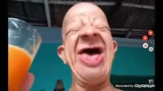 Bob drink orange juice but goes sus