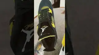 #sneakers #jordan #jordan4 #newcop #shockdrop  #exclusiveaccess #sneaker #kicks #blackandyellow