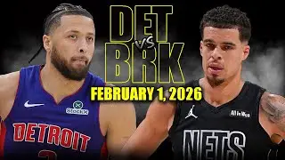 Detroit Pistons vs Brooklyn Nets Full Game Highlights &ndash; February 1, 2026 | NBA Season