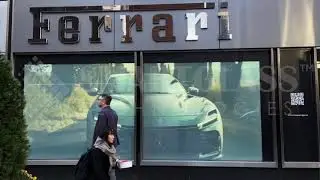 Purosangue presentation at Ferrari New York Switchable Smart Glass Projector