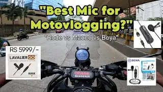 Reality Of Rode lavalier Go mic is it good for motovlogging? | Maono mic | Boya-m1| #rode #motovlog