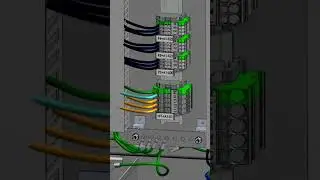 Terminal blocks in control cabinet #electrician #automation #schematics #diagram