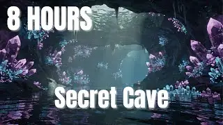 Crystal Underwater Cave 🔮 8 Hours Hidden Gemstone Sleep Music ♫ Echoing Lullaby