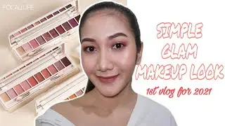 SIMPLE GLAM MAKEUP LOOK FT. FOCALLURE EYESHADOW PALETTES | Ivory Igot