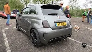 INSANELY LOUD Fiat Abarth 595 w/ Capristo Exhaust System! BANGS & Acceleration SOUNDS!