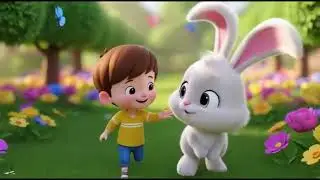 Little Boy Playing with Bunny 🐰 | Cute Kids Cartoon Short