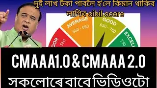 Cmaaa1.0 and cmaaa2.0 CIBIL score কিমান হ'ব লাগিব । চিভিল কিয় লাগে কেনেকৈ চিভিল চাব পাৰিব সবিশেষ লৈ