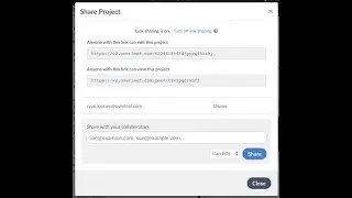 How to share the editable link of the latex overleaf project so anyone can edit as a collaboration