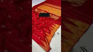 Gadwal Pure Silk Handloom Saree | Royal Tissue Border | Wedding Special