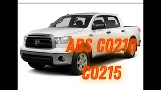 2013 Toyota Tundra ￼ C0210 ￼ C0215 ￼ rear wheel speed sensor and rear wheel bearing replacement ￼