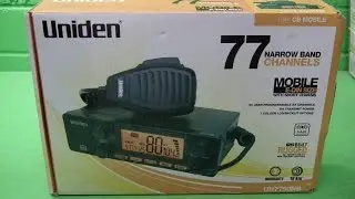 40026 - UNIDEN UH7750NB DIN SIZE UHF RADIO 80 CHANNEL NEW CB 5W 5 WATT 2 WAY TRUCK 4X4