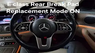 2017 mercedes e class rear brake pad replacement