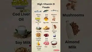 Top High Vitamin D Foods #vitamind #healthyeating #shorts #food #healthyfood #nutritiontips
