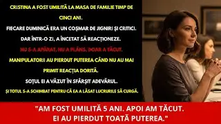 „La masa de familie am fost umilită din nou — dar de data asta am lăsat lucrurile să curgă”