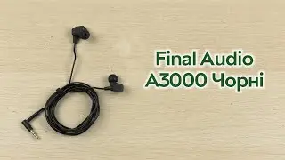 Розпаковка Final Audio A3000 Чорні (90403736)