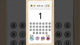 Brain test : level 187 - I hate math! get rid of this number!