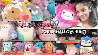 squishmallow hunt vlog - valentine's day edition (finding all the pink and red squishmallows)!