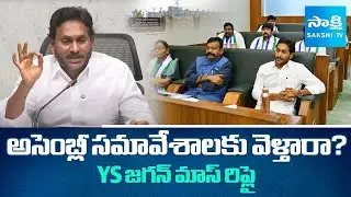 Ys Jagan STRONG REPLY to Reporter Question about Assembly Sessions | Sakshi TV