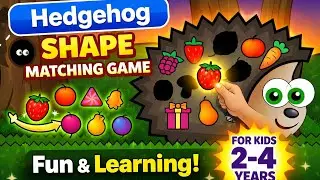 Hedgehog Shape Matching Game 🦔 | Easy Learning Game for Kids 2-4 Years | Fun Puzzle Gameplay