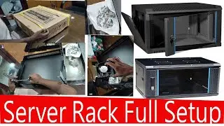 how to Server Rack  full setup I Installing Server Rack Full Video I  Mounted Network Server Rack