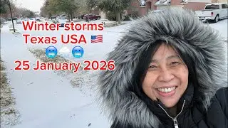 พายุฤดูหนาวมาแล้ว 25 มกราคม 2026 🇺🇸🥶🌨️🥶