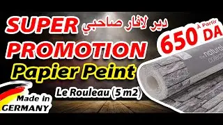 Promotion Papier Peint &agrave; Partir de 650 DA Le Rouleau ( MADE IN GERMANY)
