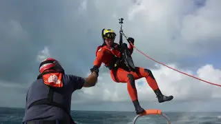 Coast Guard Air Station Miami Rescue Swimmers Pay a Visit to CG Aux 680