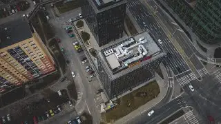 One of the Slovak largest cities (Ko&scaron;ice) /Ko&scaron;ice z oblakov/ Hlavn&eacute; mesto v&yacute;chodu/ 4K DJI MINI 2