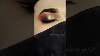 makeup eye look in a single video || golden blue eye || ...#viral #makeup #shortvideo #shorts