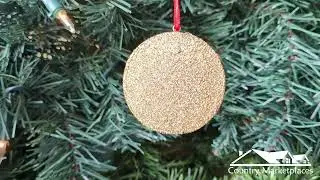 Poker Chip - I'm All In - Gold Glitter- Holiday Tree Decoration #christmastreeornaments #poker
