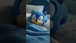 sonic plush sleeping