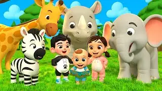 Canciones infantiles de animales de safari | Serie de aprendizaje infantil LuLu LaLa