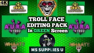 BIGGEST TROLL FACE PACK // TROLL FACE EDITING PACK IN GREEN SCREEN
