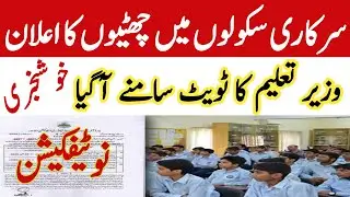 Summer Vacation Notification Issued 2025 | Summer Vacations Announced In Punjab 2025
