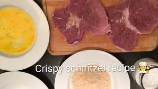Schnitzel, grill,Pan /Classic Crispy Pan Fried Schnitzel
