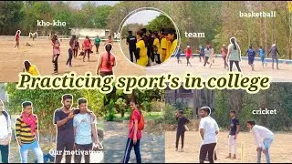 PRACTICING SPORT'S IN COLLEGE || RCERT CHANDRAPUR