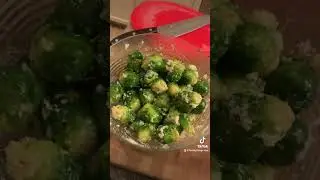 Smashed Brussels Sprouts #eatyourgreens #parmesan #delicious