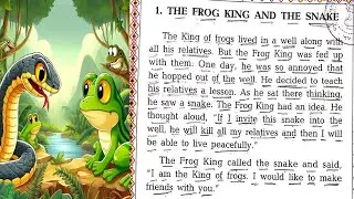 The Frog King And The Snake | English Story With Gujarati Translation