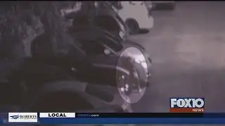 Wheel theft caught on camera