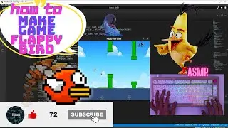 ASMR Programming -Making Flappy Bird Game - Keyboard Talking