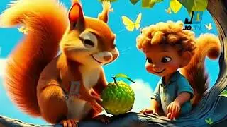 அணிலே அணிலே ஓடிவா | Cute Tamil Squirrel Song for Kids | JOJO TV