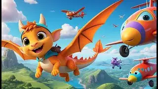The Airport Song &ndash; Flying Unicorn Runway | Fun Kids Song | Magical Flight Nursery Rhyme