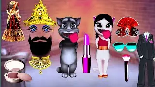 Talking Tom billu Dulha and Dulhan ka funny makeup comedy video @mkbillu  Part - 7