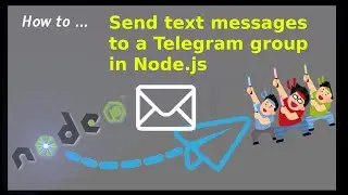How to send a Telegram group message in Node.js