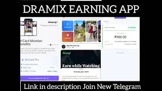 DRAMIX EARNING APP | FULL SETUP VIDEO | LINK IN DESCRIPTION 