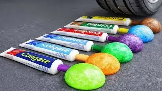 Crushing Experiments! Car vs Crunchy & Soft Things! Coca-Cola, Fanta, Mirinda, Mnt Dew #