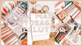NEW MAKEUP STORAGE & MAKEUP DECLUTTER! IKEA MALM