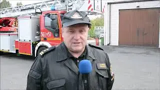 Nowy samochód   drabina w PSP w Wieruszowie